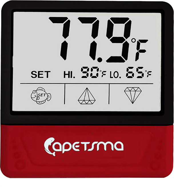 Thermometer für Aquarien mit Alarm