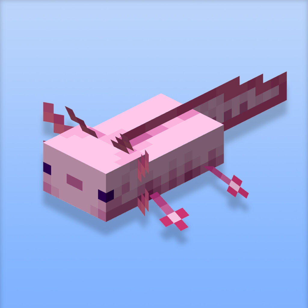 Axolotl in Minecraft