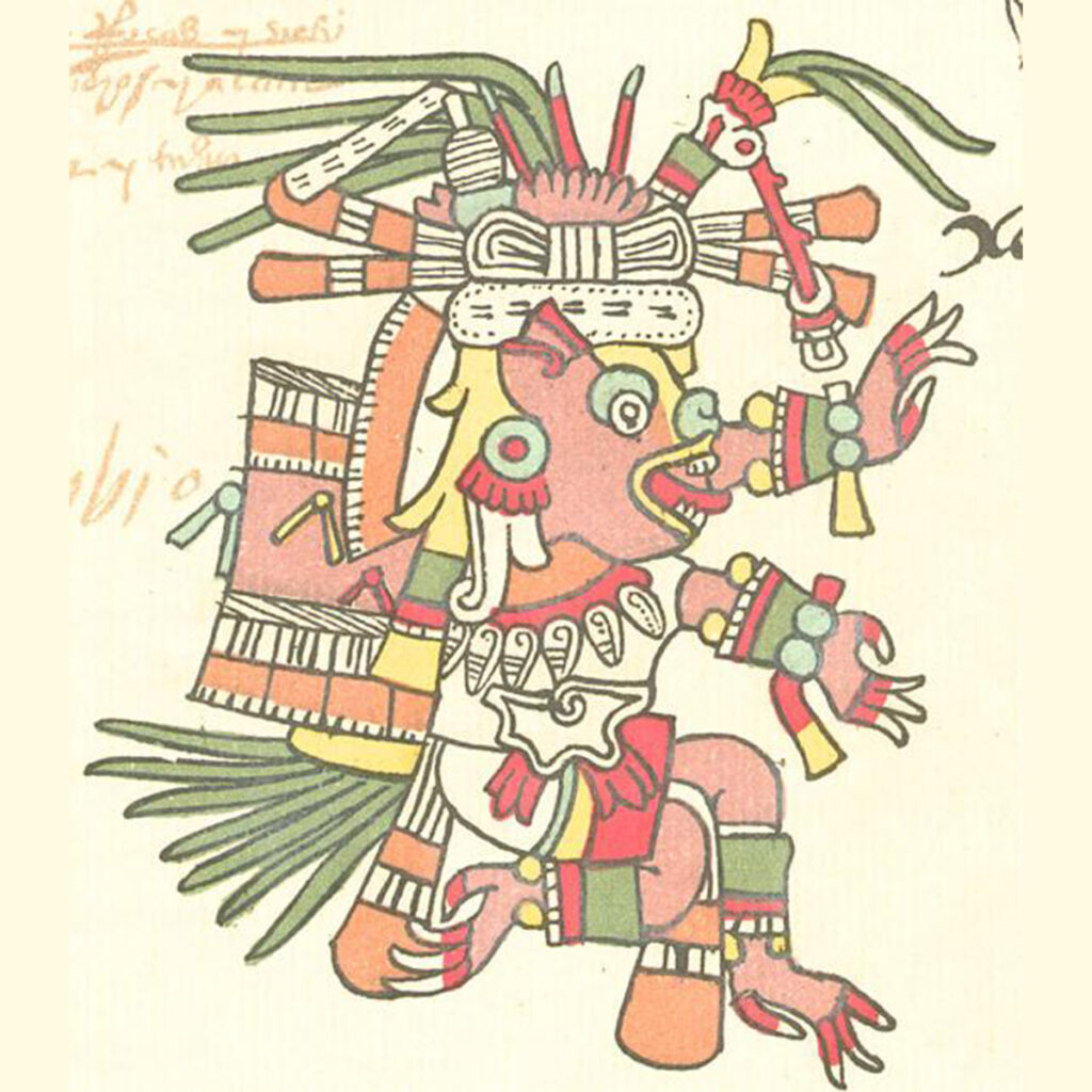 Eine Darstellung vom Aztekengott Xolotl