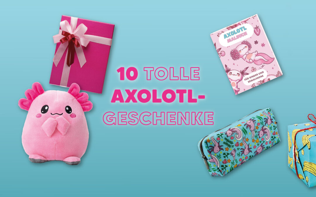 10 tolle Axolotl-Geschenke